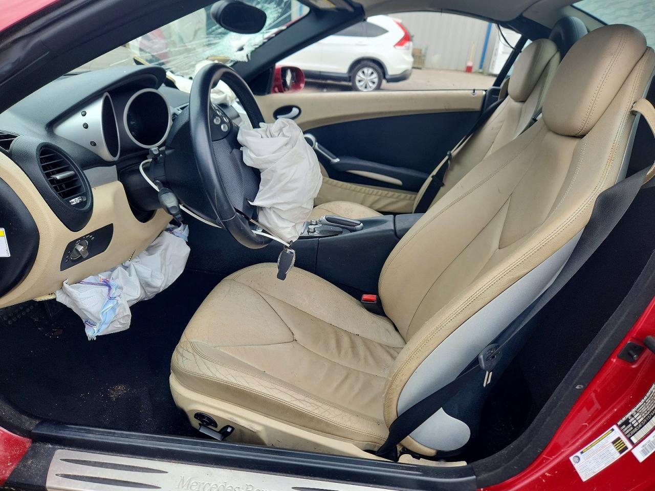 2007 Mercedes-benz Slk 280 Red vin: WDBWK54F37F157446
