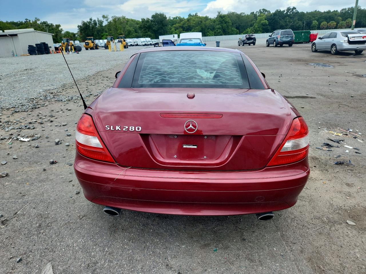 2007 Mercedes-benz Slk 280 Red vin: WDBWK54F37F157446