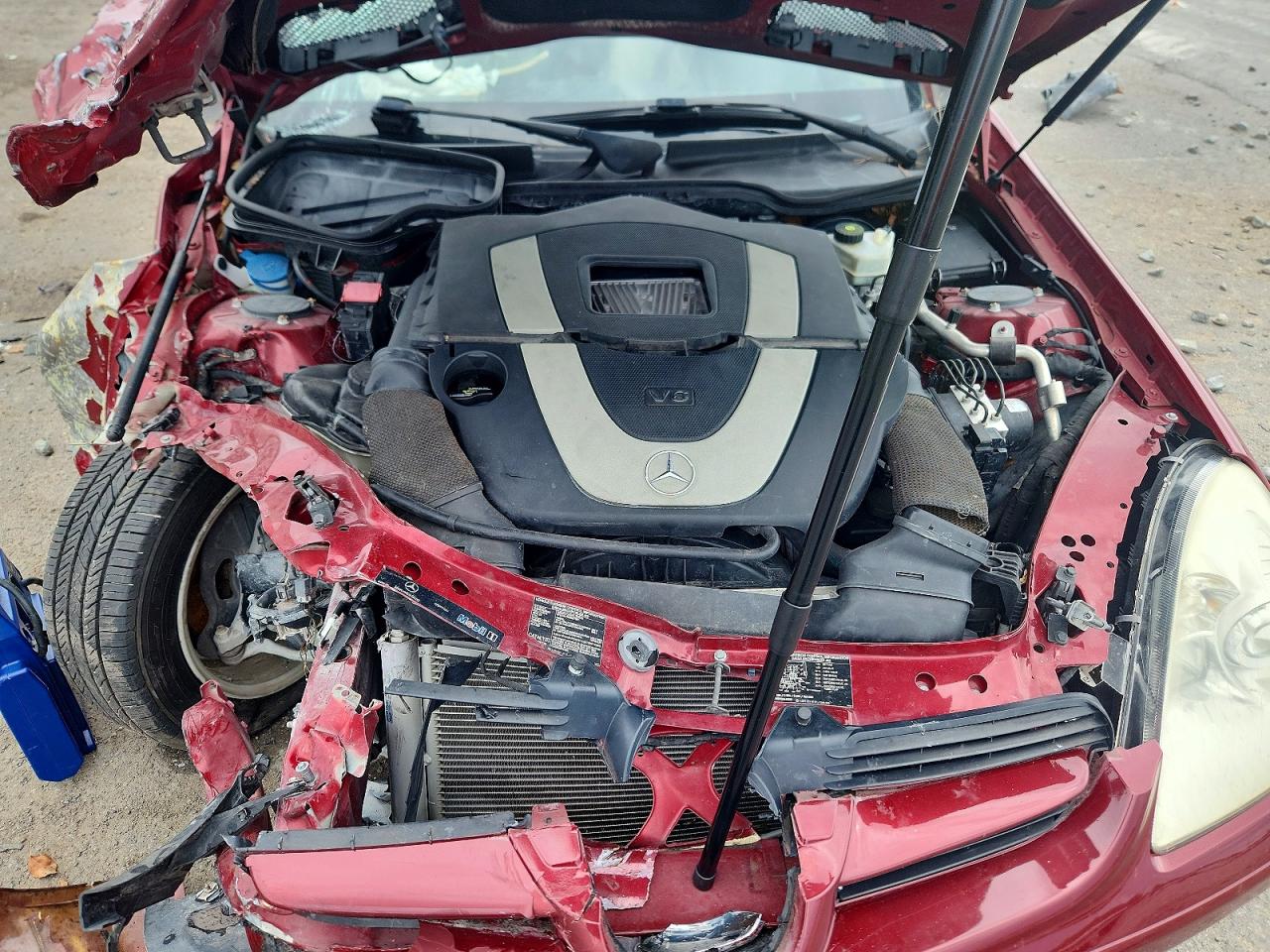 2007 Mercedes-benz Slk 280 Red vin: WDBWK54F37F157446