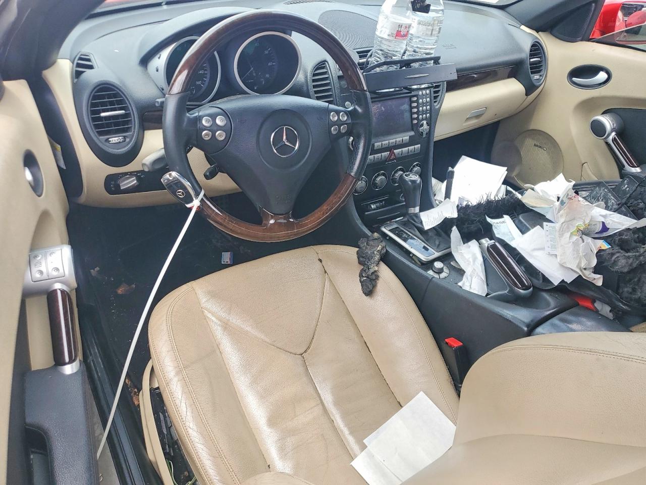2007 Mercedes-benz Slk 280 Red vin: WDBWK54F37F167703