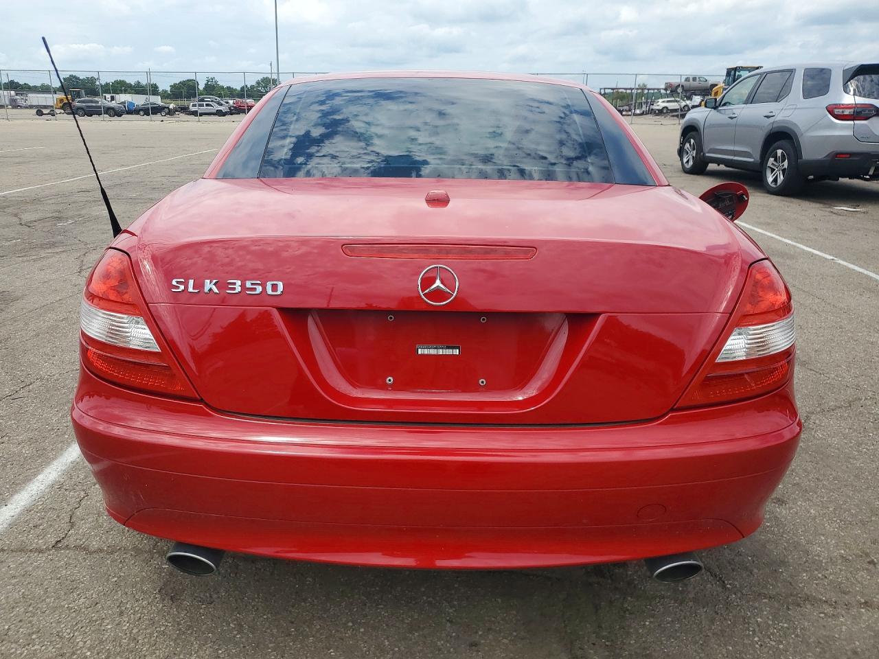 2007 Mercedes-benz Slk 280 Red vin: WDBWK54F37F167703