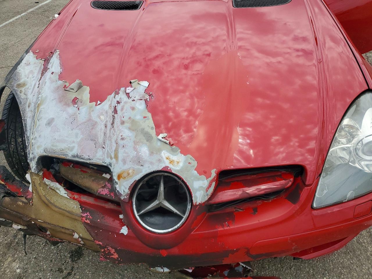 2007 Mercedes-benz Slk 280 Red vin: WDBWK54F37F167703