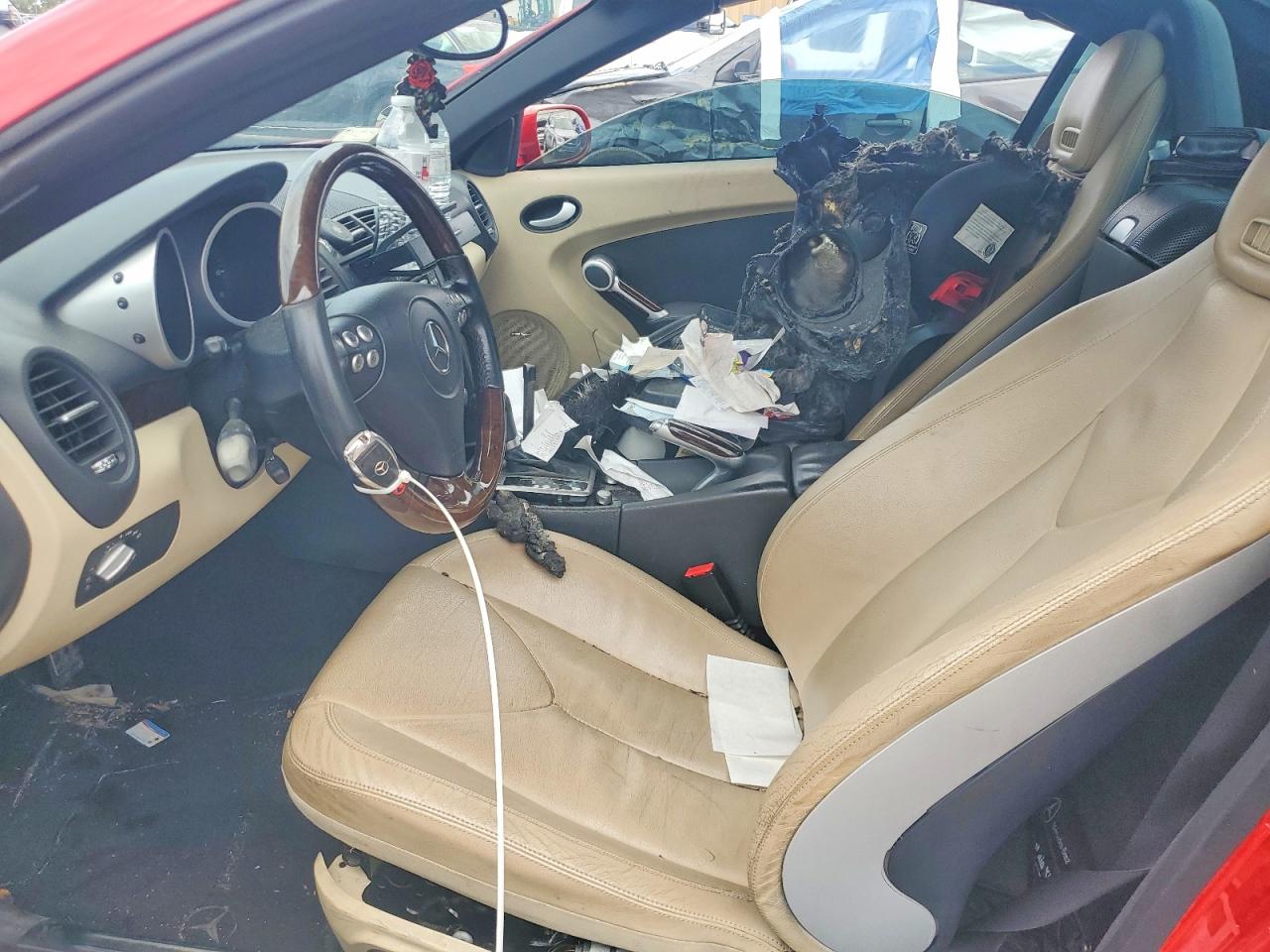 2007 Mercedes-benz Slk 280 Red vin: WDBWK54F37F167703