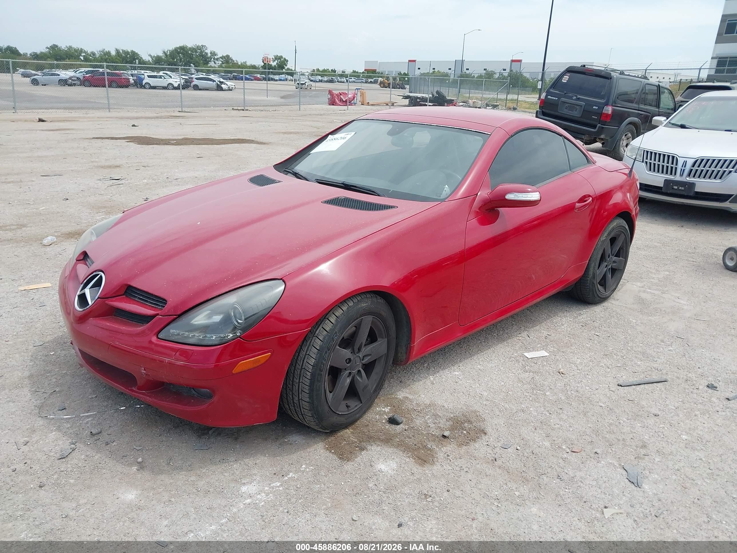 2006 Mercedes-benz Slk 280   Red vin: WDBWK54F46F099720