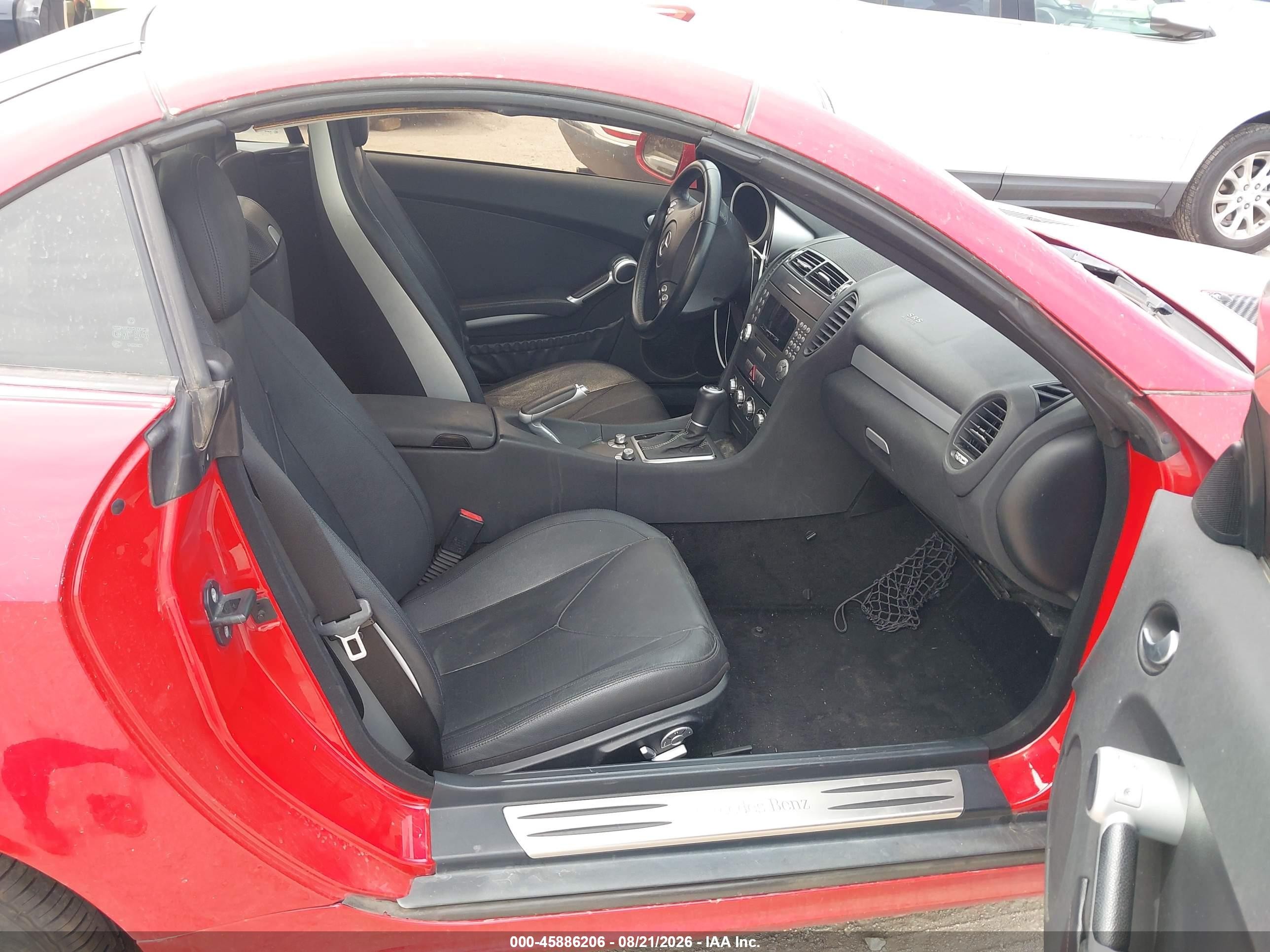 2006 Mercedes-benz Slk 280   Red vin: WDBWK54F46F099720