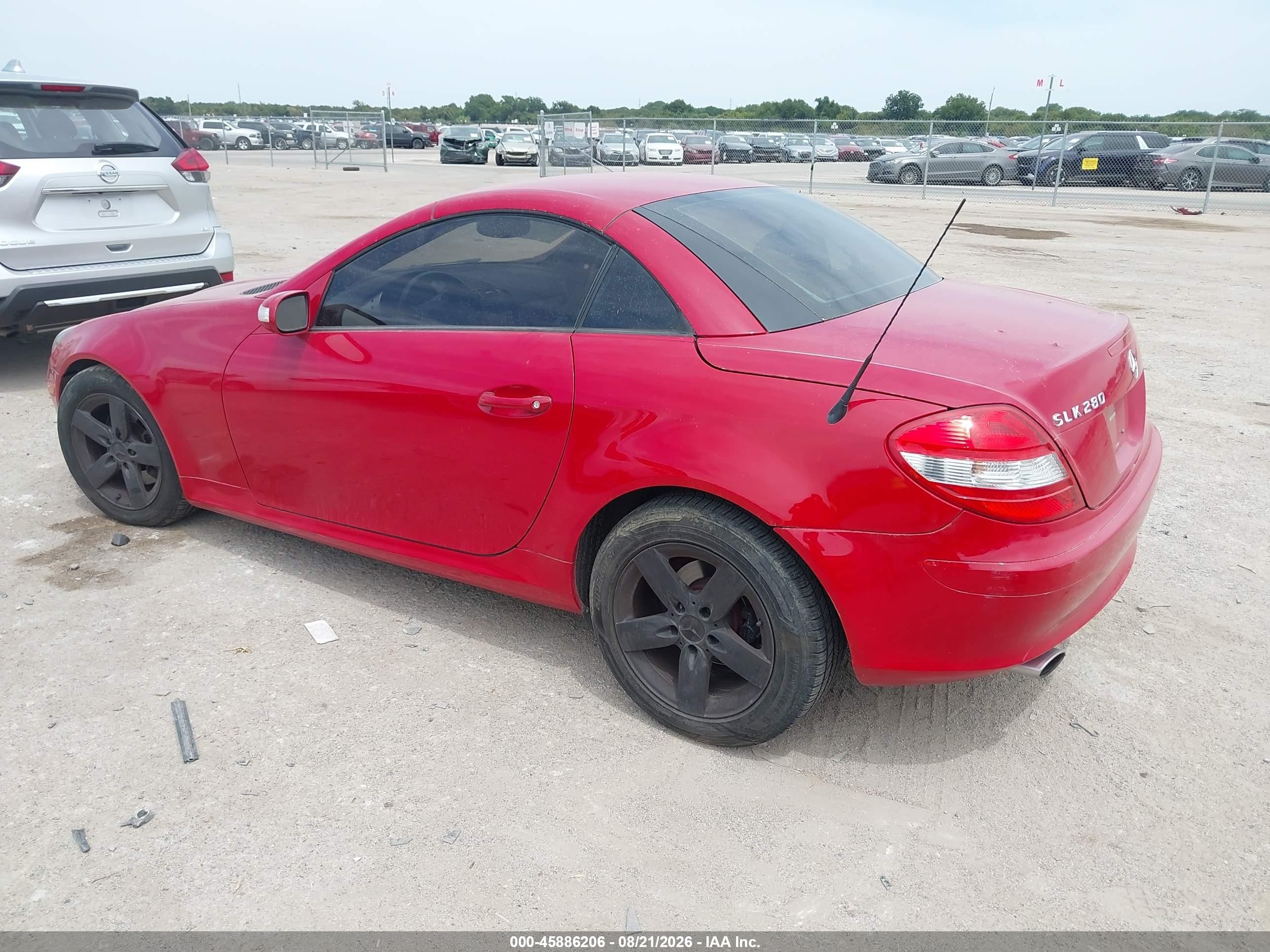 2006 Mercedes-benz Slk 280   Red vin: WDBWK54F46F099720