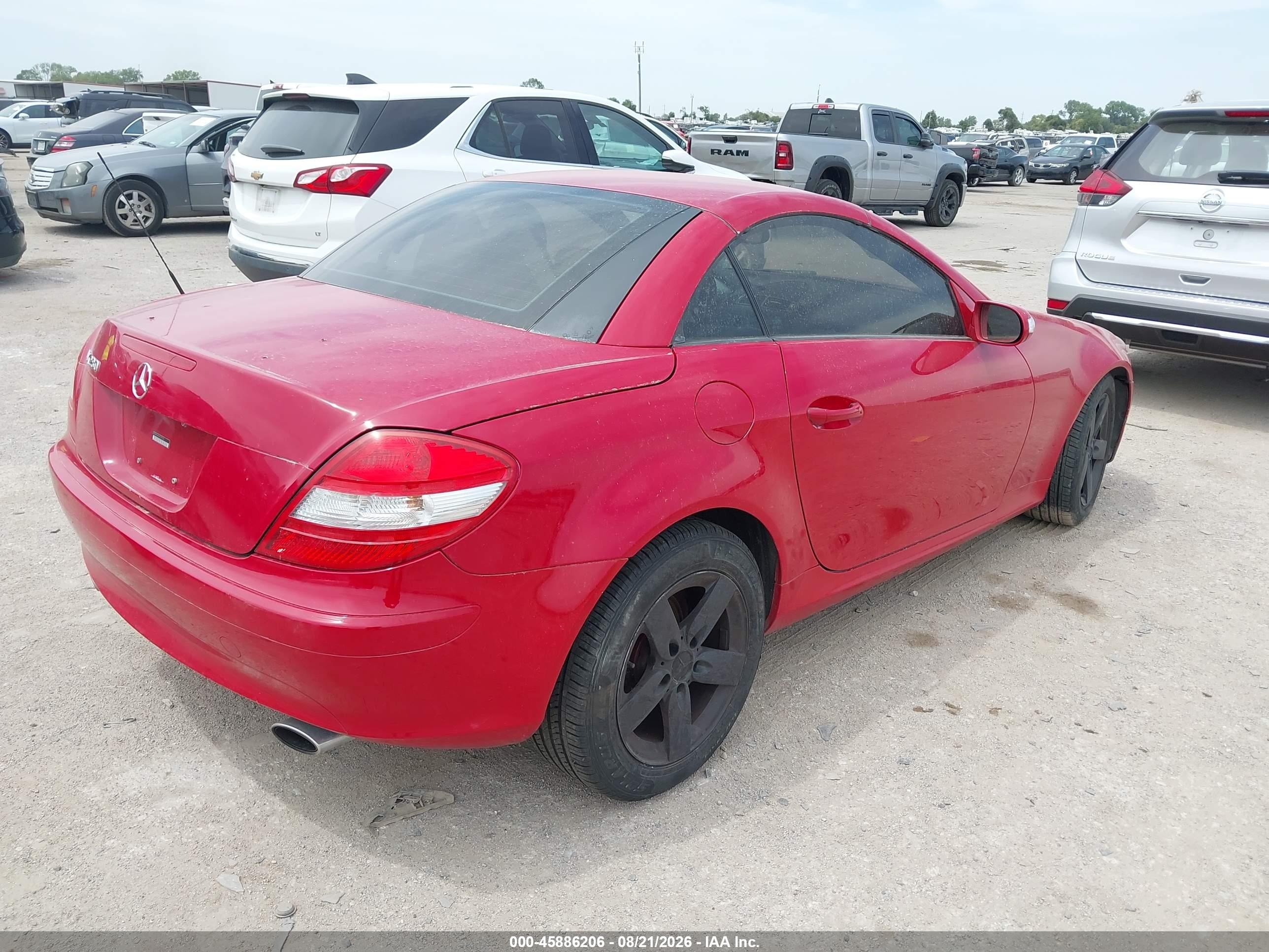 2006 Mercedes-benz Slk 280   Red vin: WDBWK54F46F099720