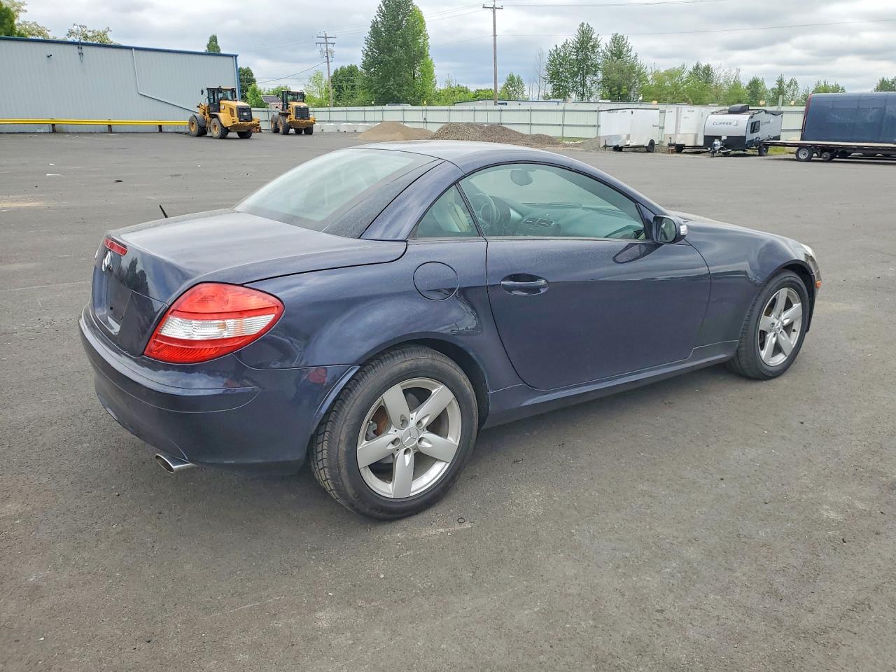 2006 Mercedes-benz Slk 280 Blue vin: WDBWK54F46F100039