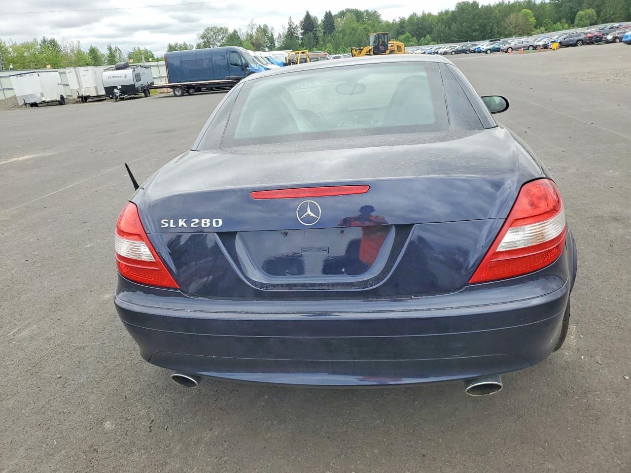 2006 Mercedes-benz Slk 280 Blue vin: WDBWK54F46F100039