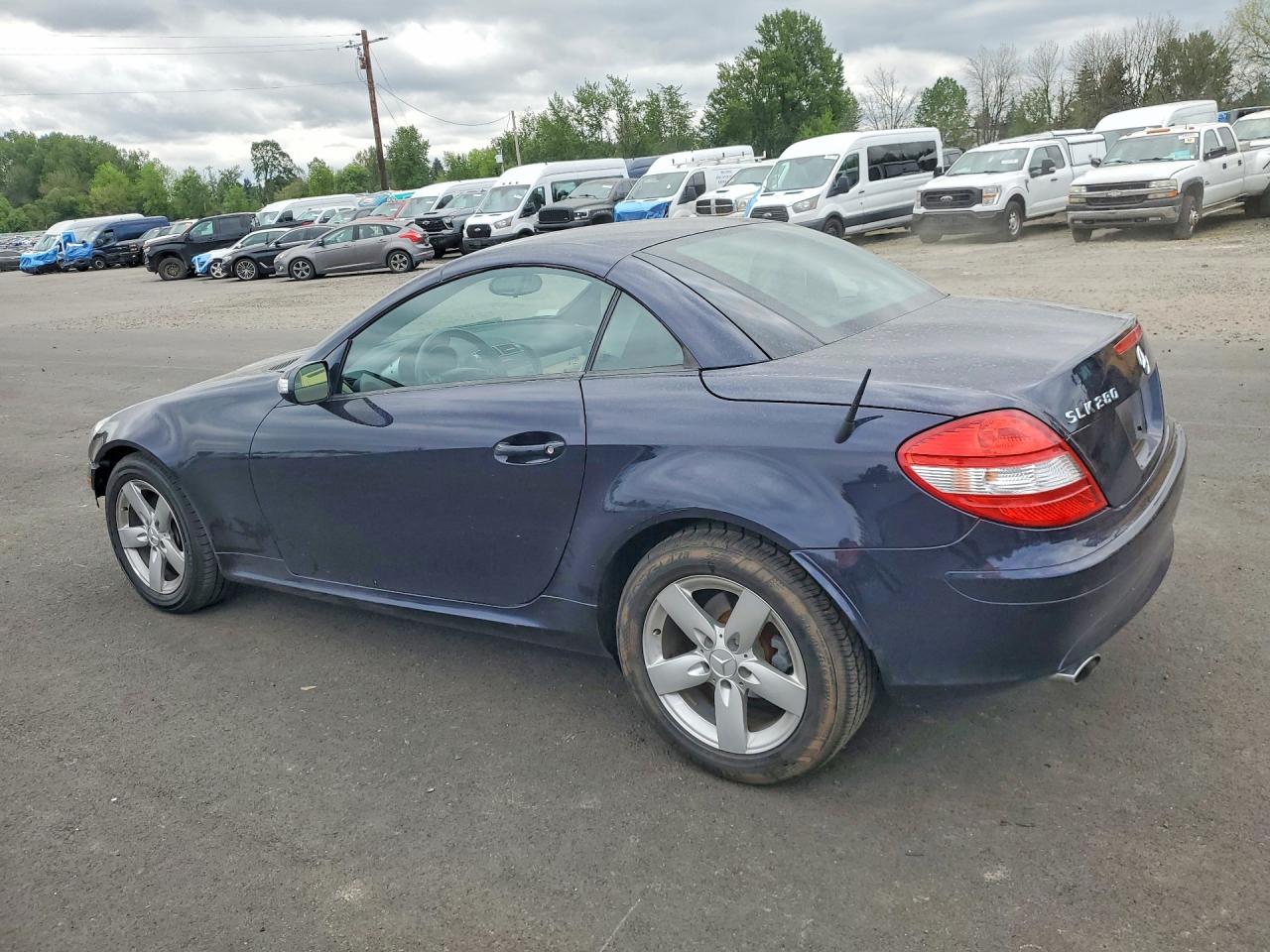 2006 Mercedes-benz Slk 280 Blue vin: WDBWK54F46F100039