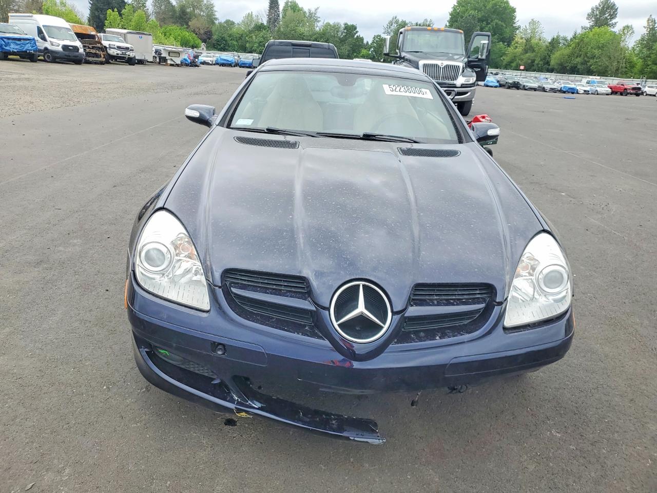 2006 Mercedes-benz Slk 280 Blue vin: WDBWK54F46F100039