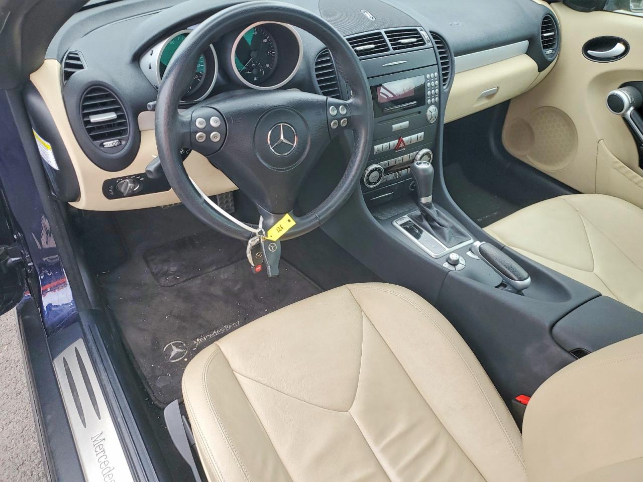 2006 Mercedes-benz Slk 280 Blue vin: WDBWK54F46F100039