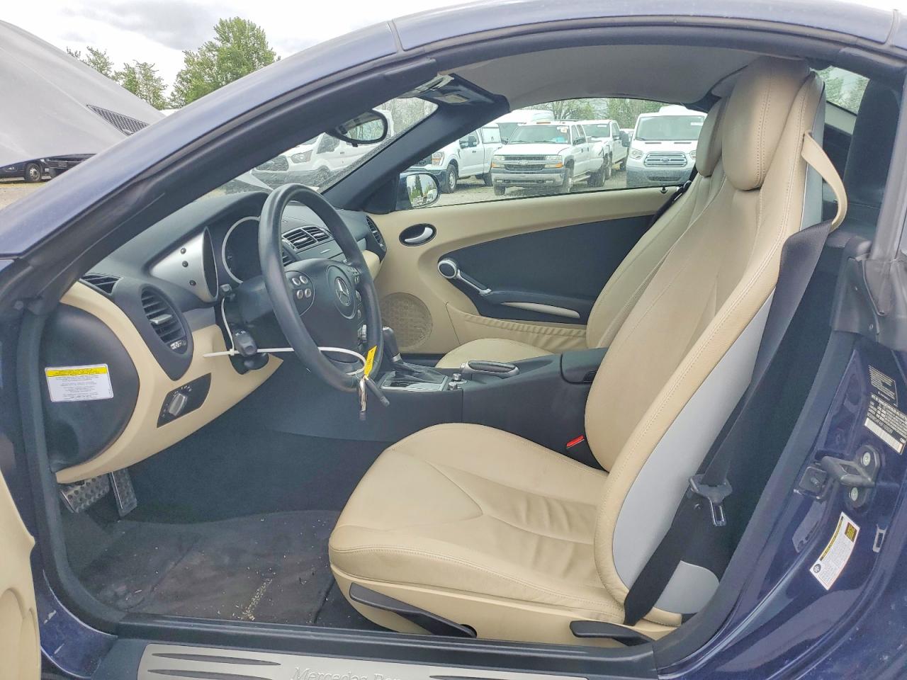 2006 Mercedes-benz Slk 280 Blue vin: WDBWK54F46F100039