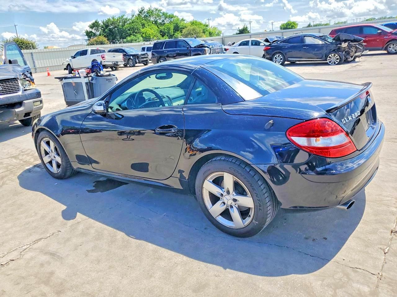 2006 Mercedes-benz Slk 280 Black vin: WDBWK54F46F105449