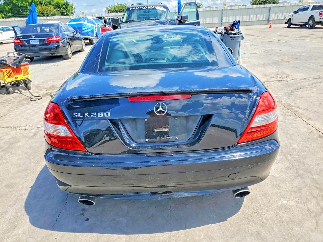 2006 Mercedes-benz Slk 280 Black vin: WDBWK54F46F105449