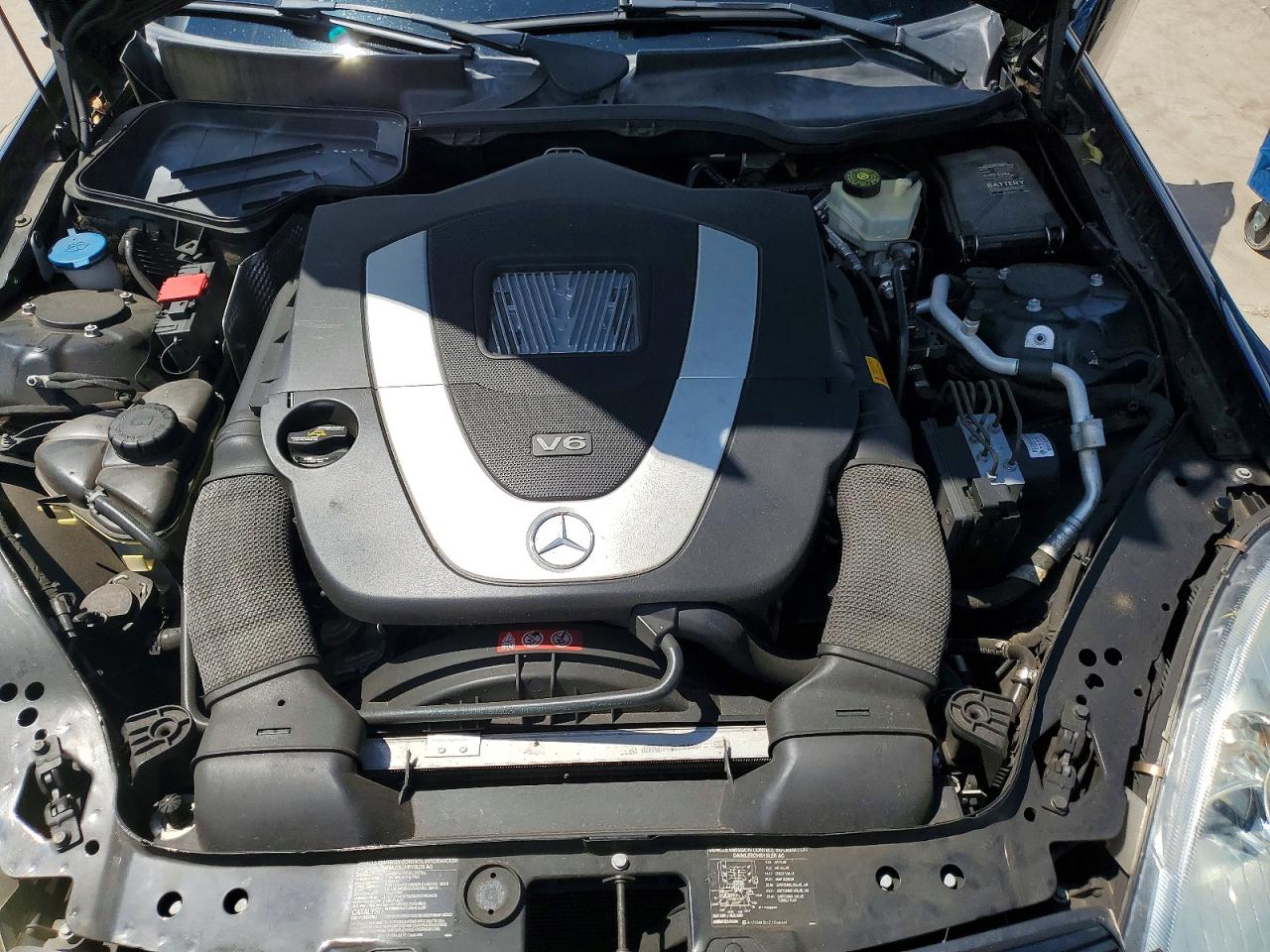 2006 Mercedes-benz Slk 280 Black vin: WDBWK54F46F105449