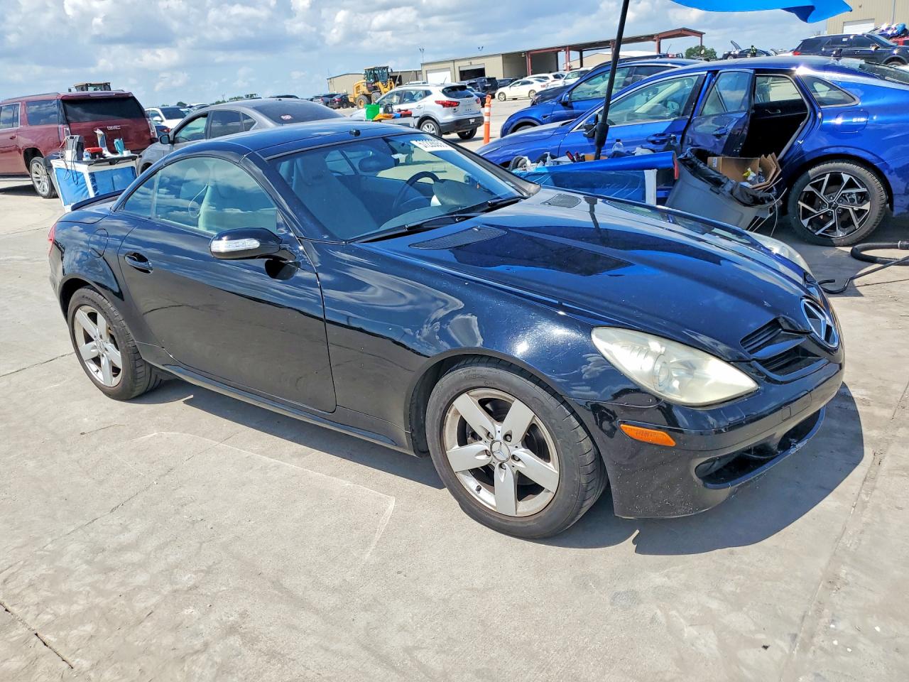 2006 Mercedes-benz Slk 280 Black vin: WDBWK54F46F105449