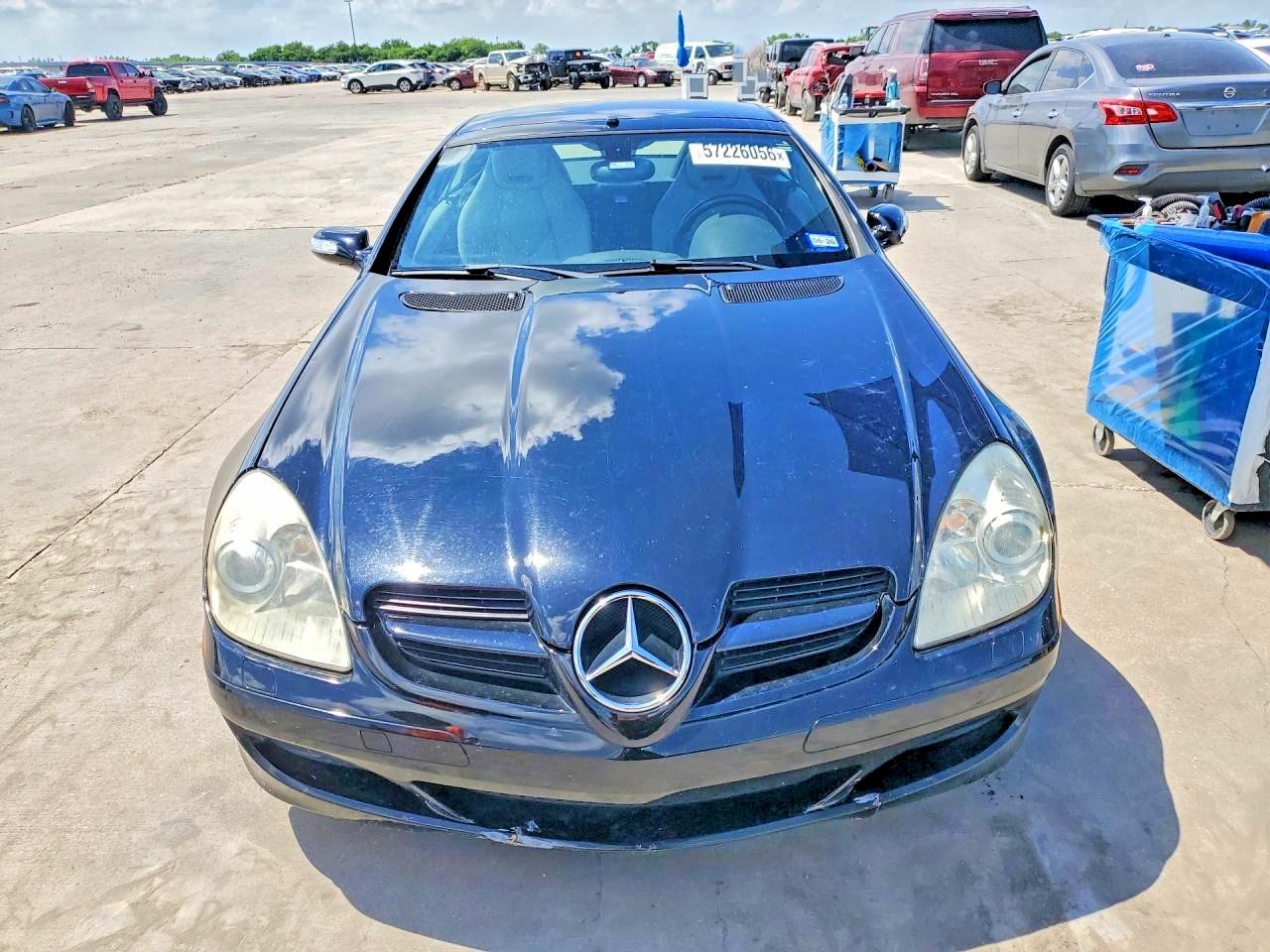 2006 Mercedes-benz Slk 280 Black vin: WDBWK54F46F105449