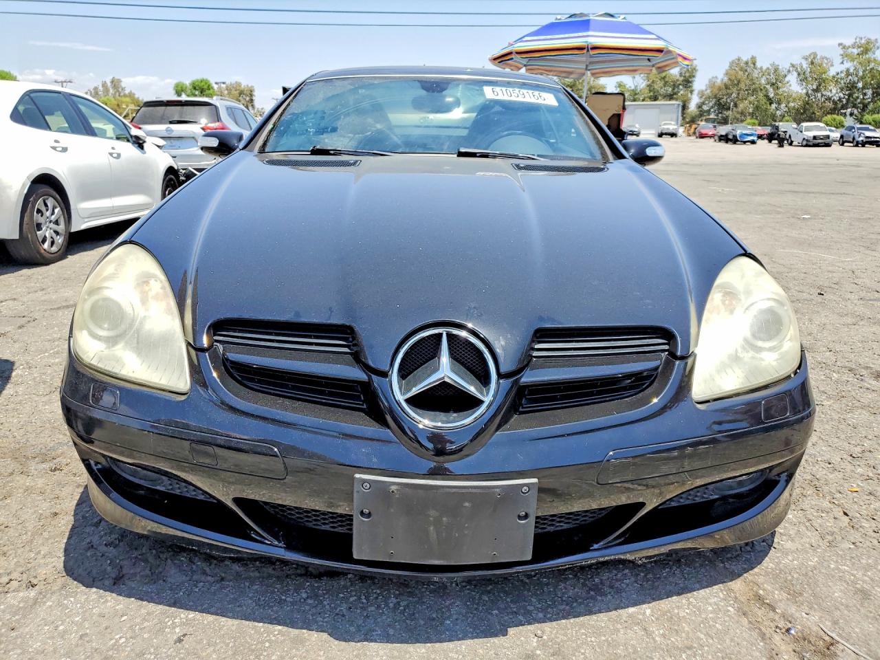 2007 Mercedes-benz Slk 280 Black vin: WDBWK54F47F136928