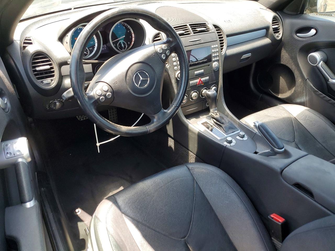 2007 Mercedes-benz Slk 280 Black vin: WDBWK54F47F136928