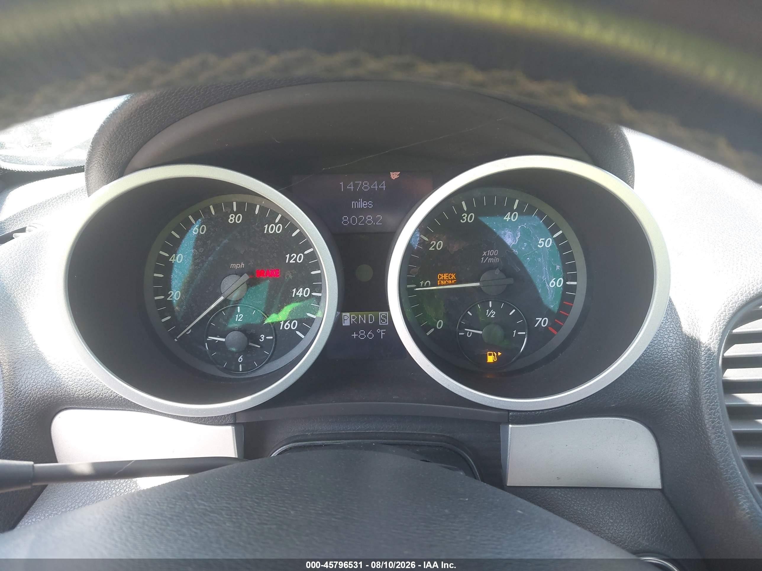 2007 Mercedes-benz Slk 280   Black vin: WDBWK54F47F139330