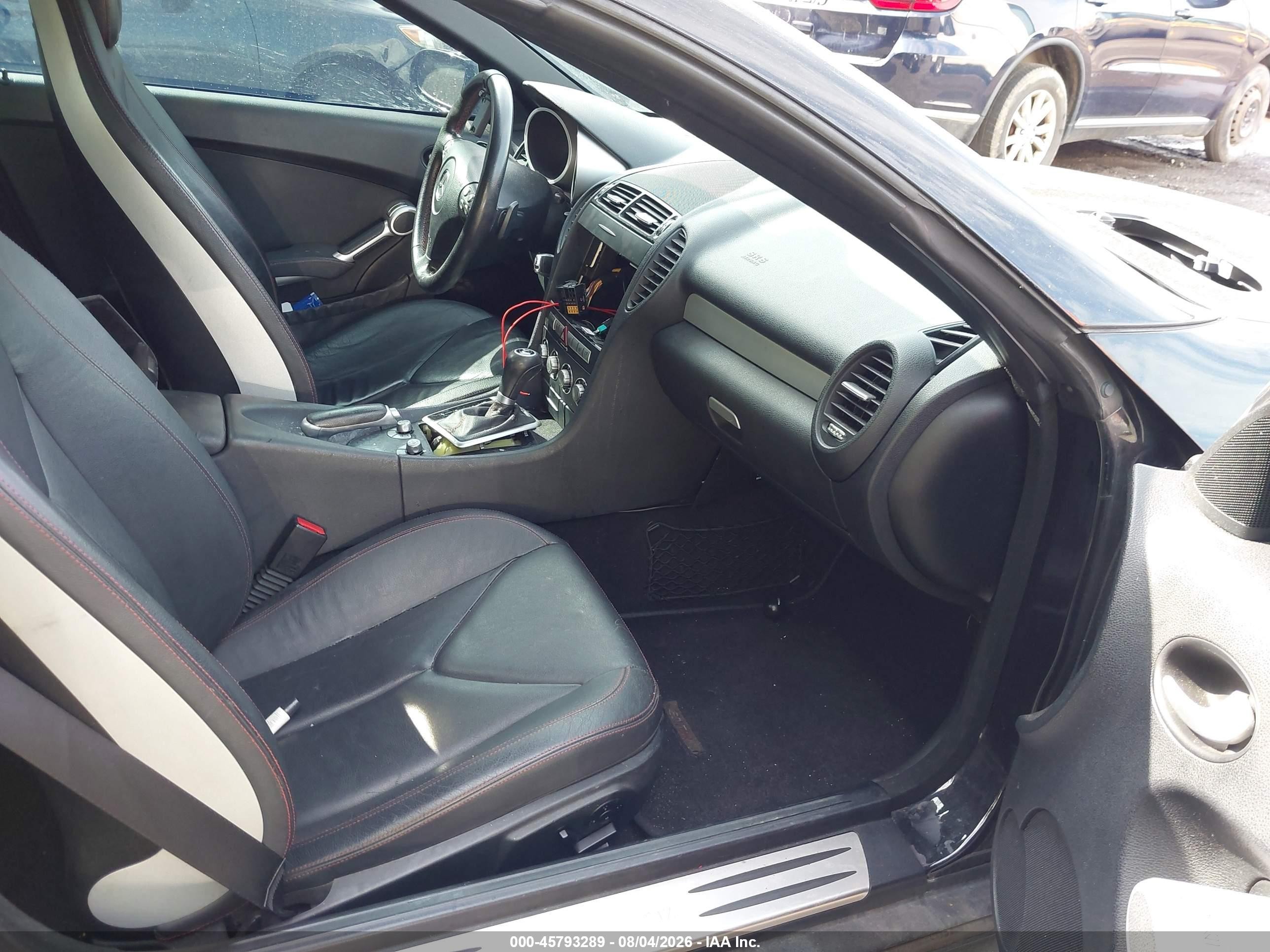 2008 Mercedes-benz Slk 280   Black vin: WDBWK54F48F180347