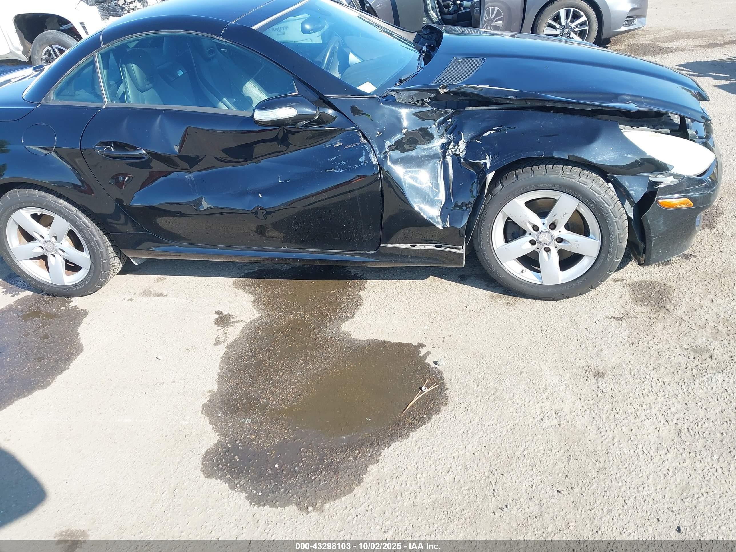2008 Mercedes-benz Slk 280   Черный vin: WDBWK54F48F183135