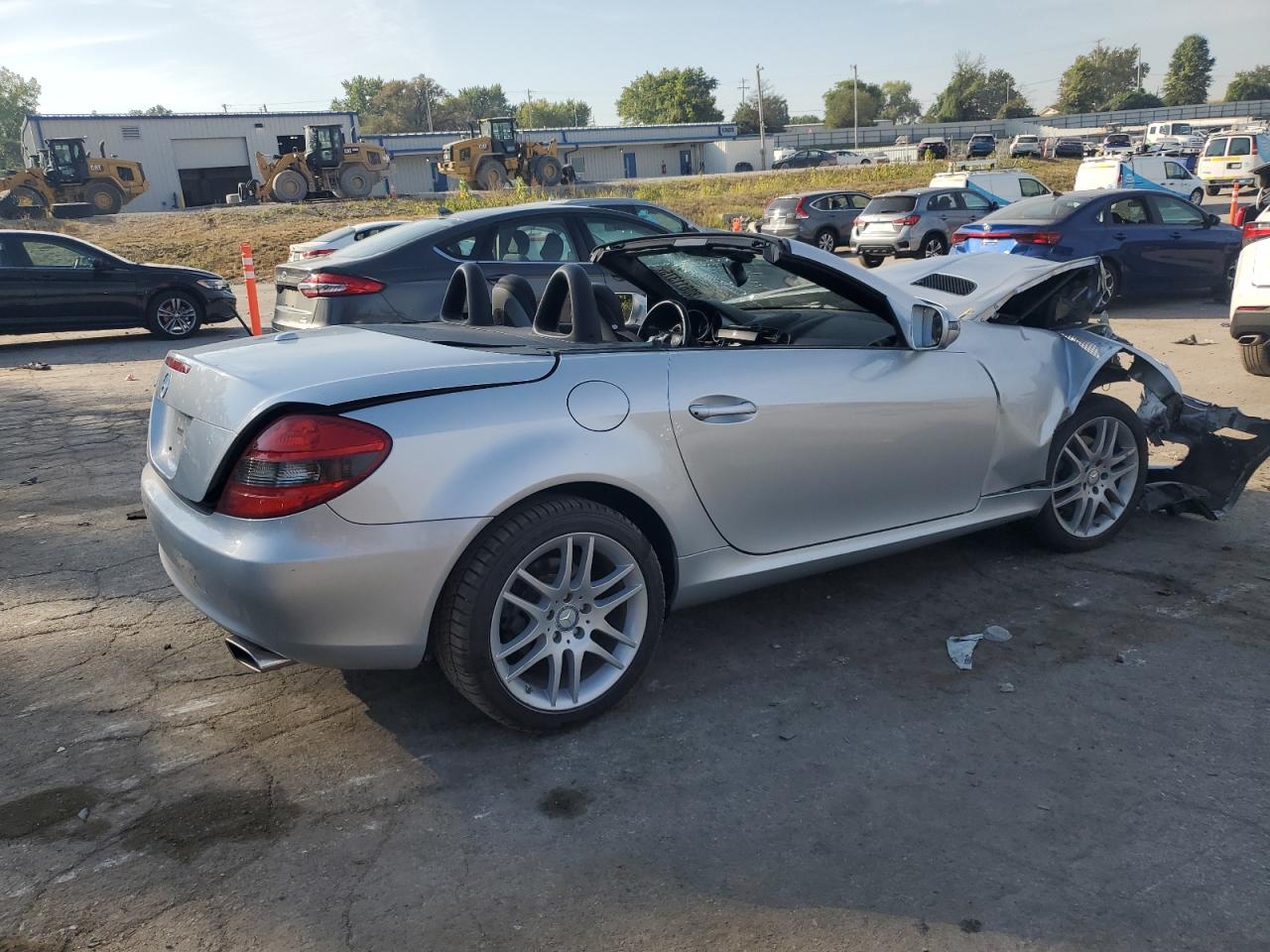 2009 Mercedes-benz Slk 300 Silver vin: WDBWK54F49F188028