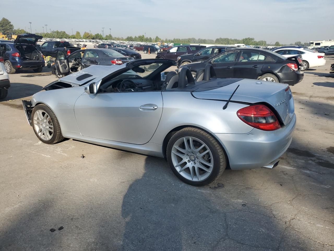 2009 Mercedes-benz Slk 300 Silver vin: WDBWK54F49F188028