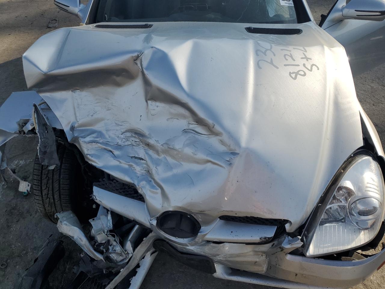 2009 Mercedes-benz Slk 300 Silver vin: WDBWK54F49F188028
