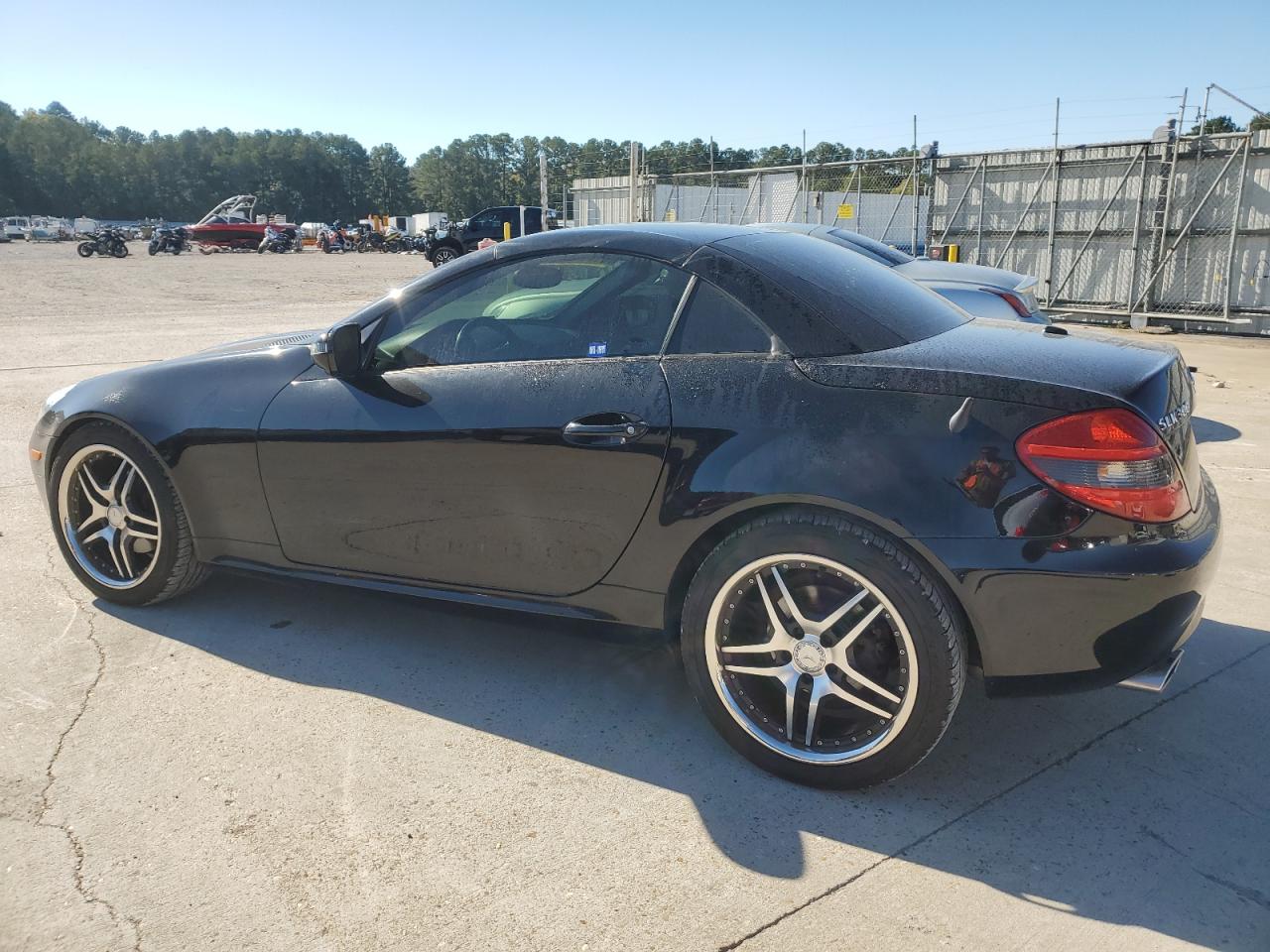 2009 Mercedes-benz Slk 300 Black vin: WDBWK54F49F210349