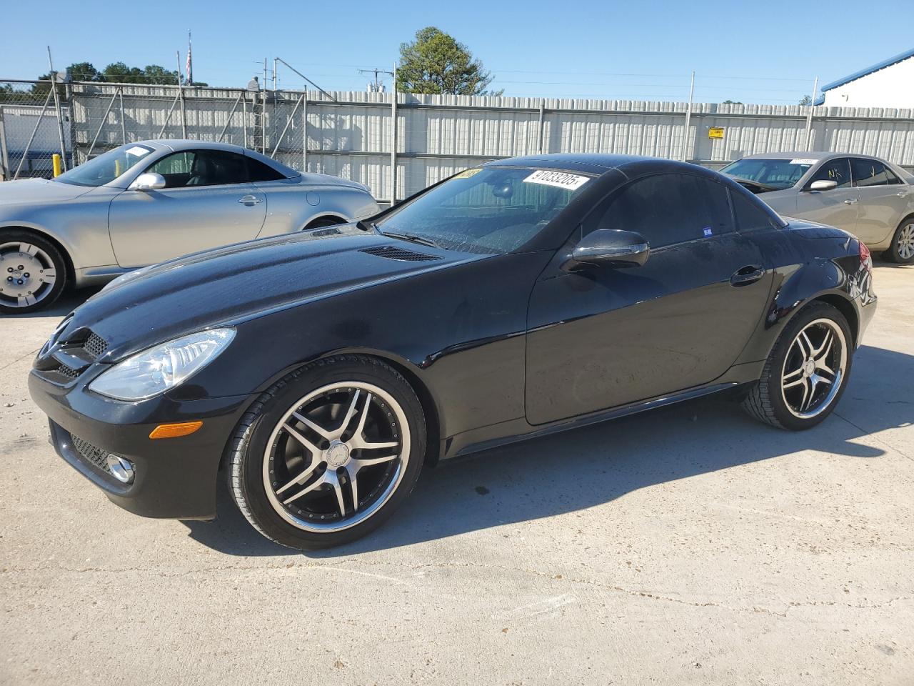 2009 Mercedes-benz Slk 300 Black vin: WDBWK54F49F210349