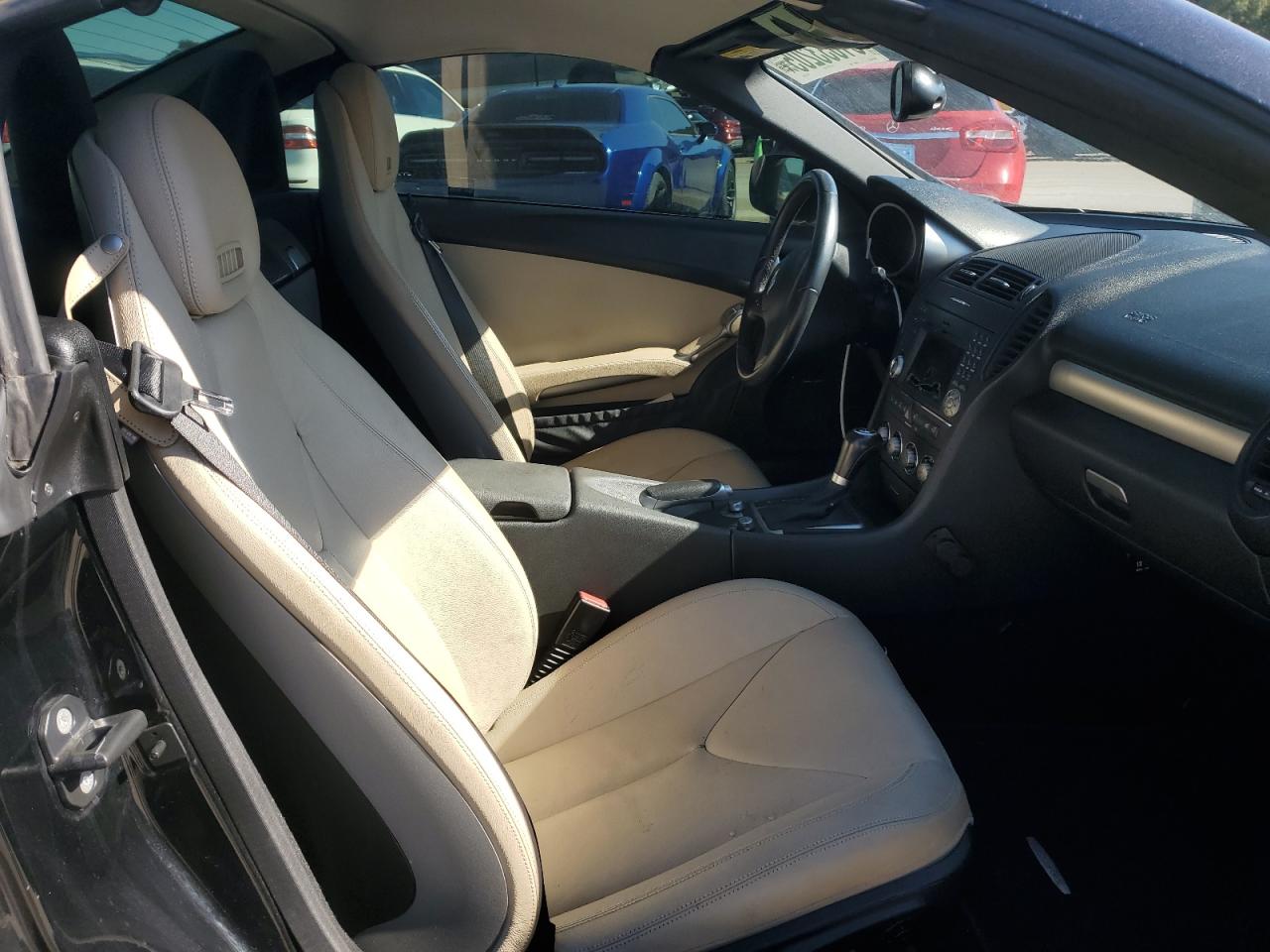 2009 Mercedes-benz Slk 300 Black vin: WDBWK54F49F210349