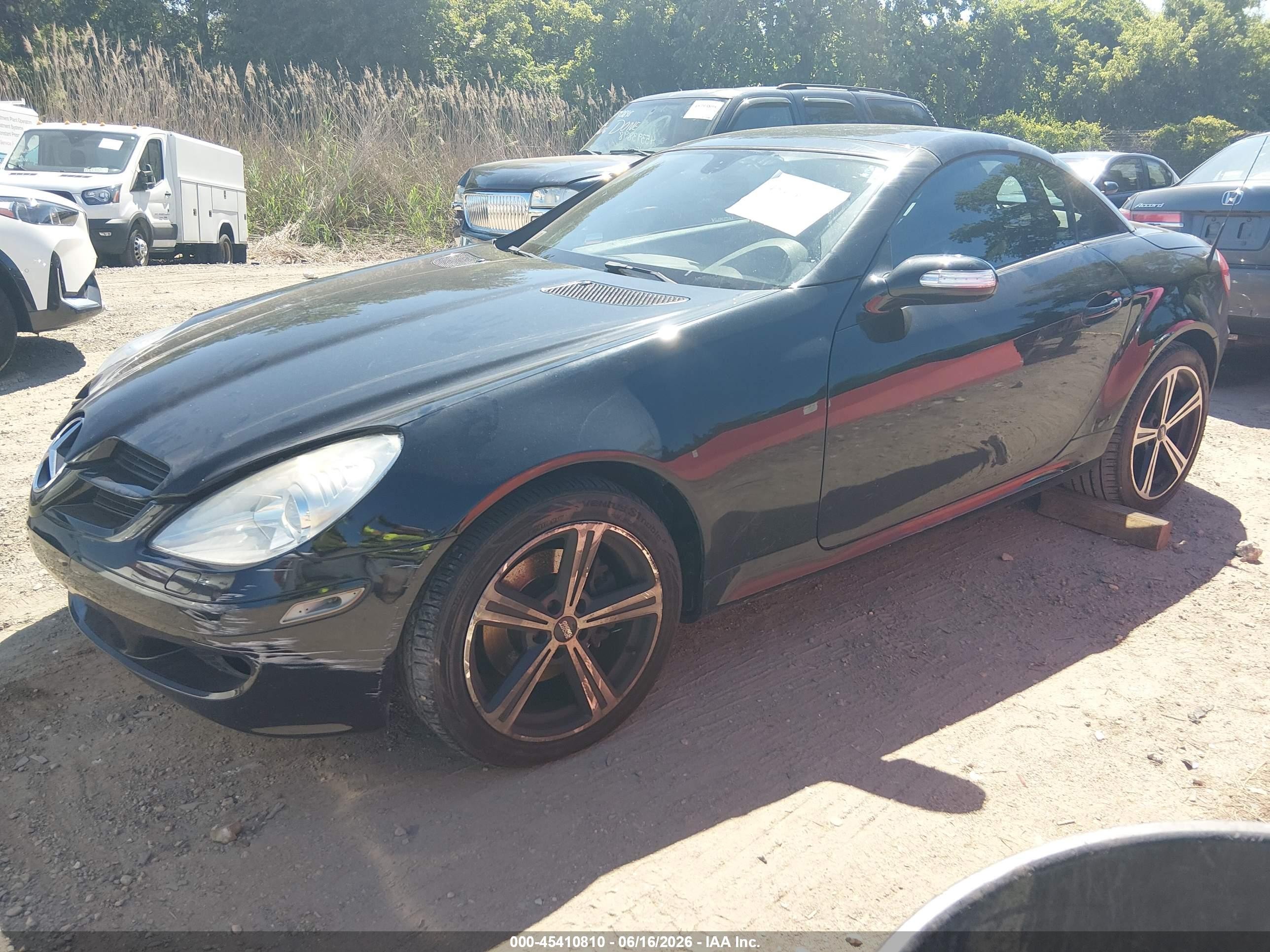 2006 Mercedes-benz Slk 280   Black vin: WDBWK54F56F084675