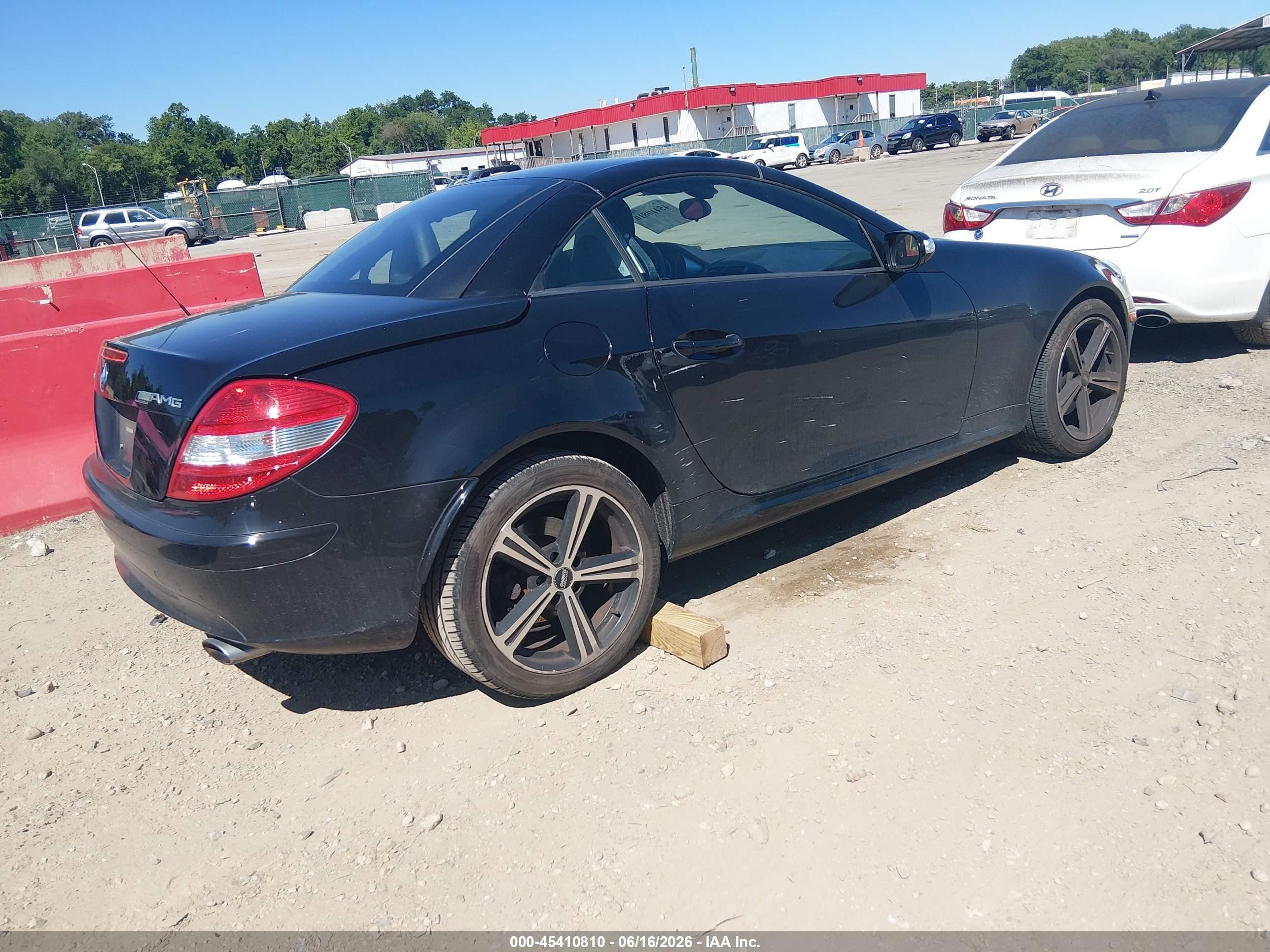 2006 Mercedes-benz Slk 280   Black vin: WDBWK54F56F084675