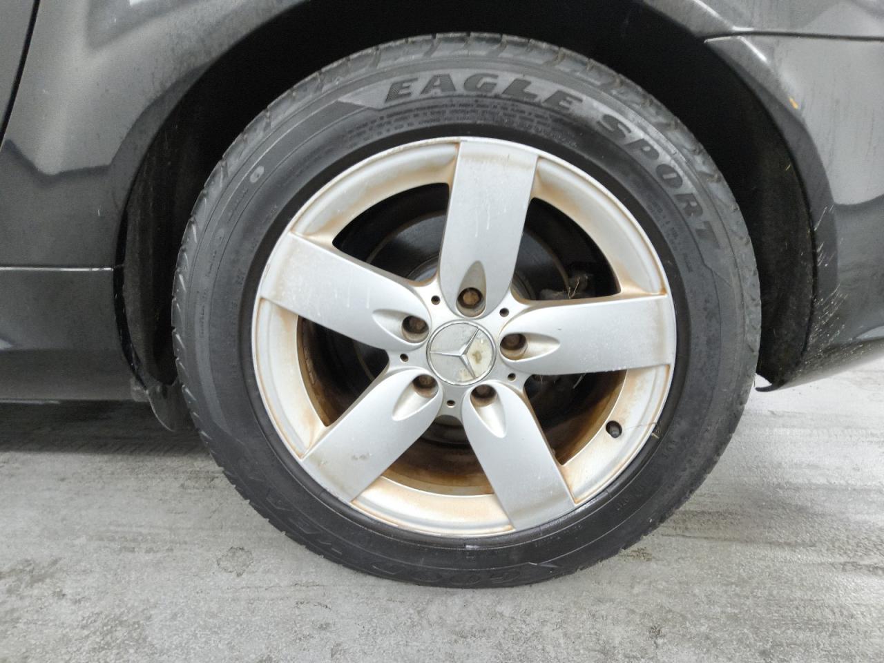 2006 Mercedes-benz Slk 280 Black vin: WDBWK54F56F124897 Damage: Left Rear Wheel, Curb Rash, 7 To 8 Inches