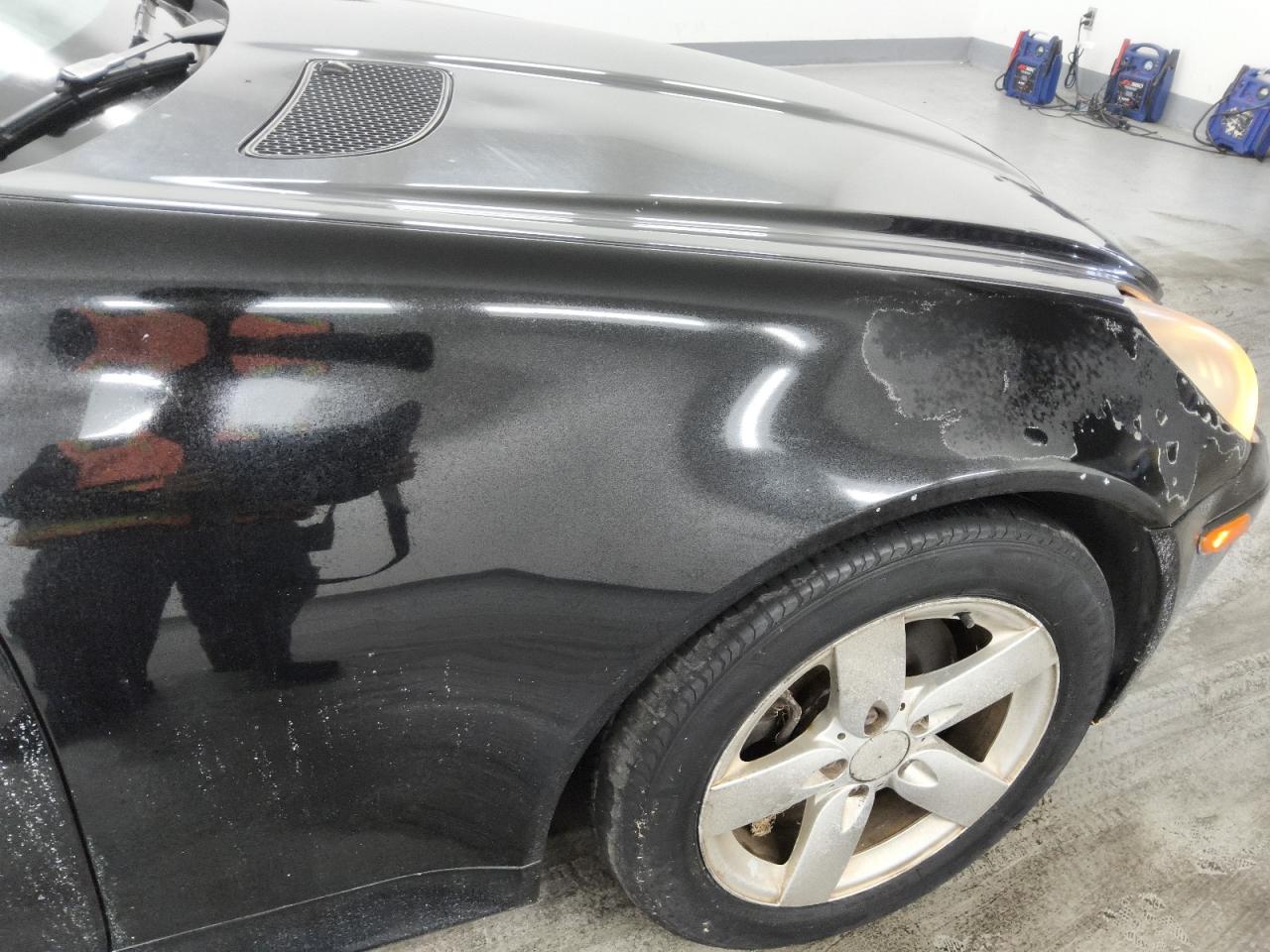 2006 Mercedes-benz Slk 280 Black vin: WDBWK54F56F124897 Damage: Right Front Fender, Peeling, > 12 Inches