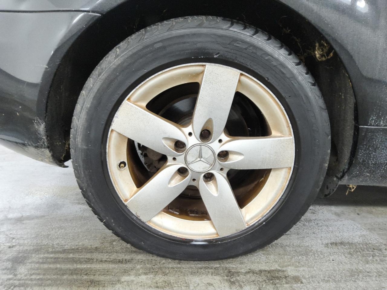 2006 Mercedes-benz Slk 280 Black vin: WDBWK54F56F124897 Damage: Right Rear Wheel, Curb Rash, > 12 Inches