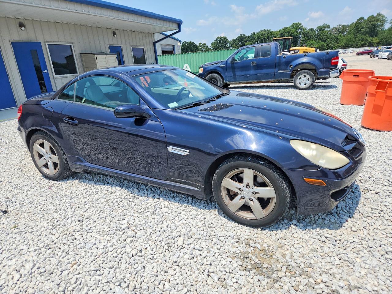 2007 Mercedes-benz Slk 280 Blue vin: WDBWK54F57F146531