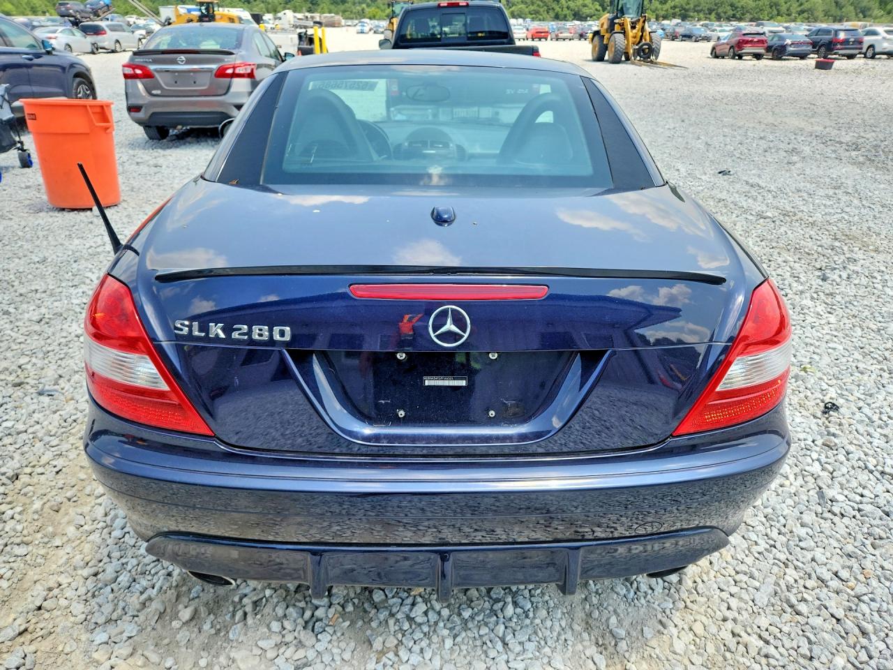 2007 Mercedes-benz Slk 280 Blue vin: WDBWK54F57F146531
