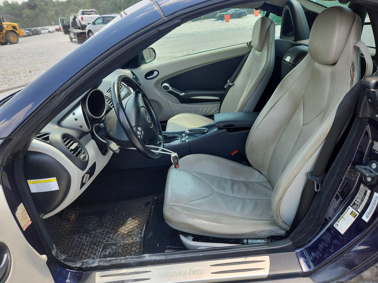 2007 Mercedes-benz Slk 280 Blue vin: WDBWK54F57F146531
