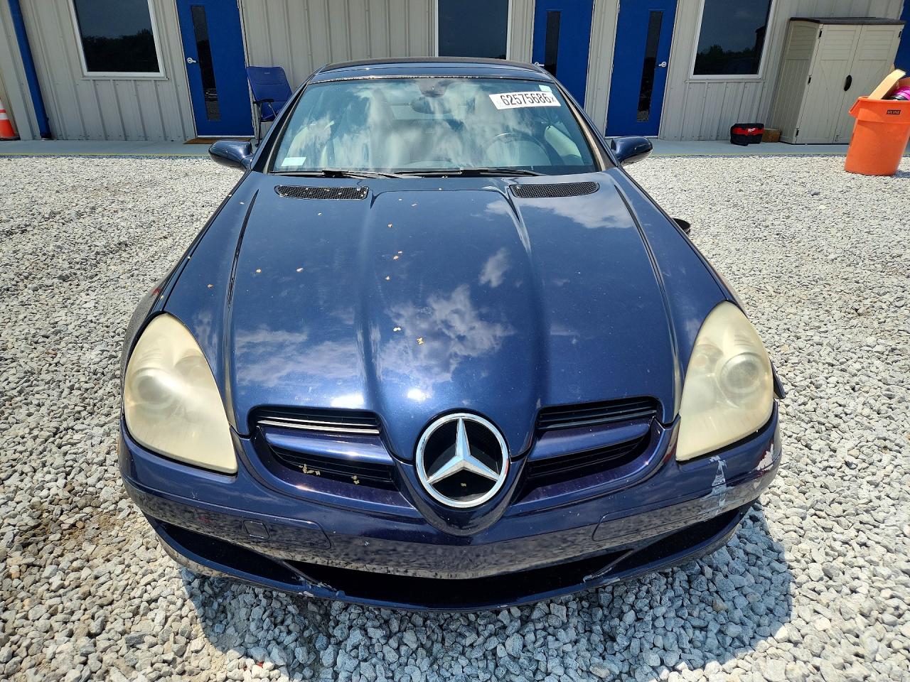 2007 Mercedes-benz Slk 280 Blue vin: WDBWK54F57F146531