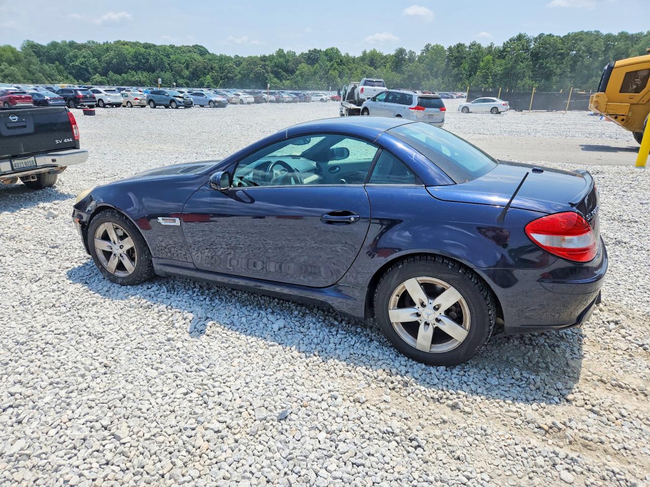 2007 Mercedes-benz Slk 280 Blue vin: WDBWK54F57F146531