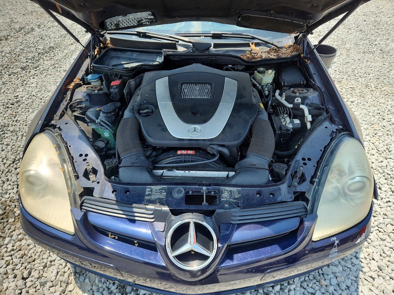 2007 Mercedes-benz Slk 280 Blue vin: WDBWK54F57F146531