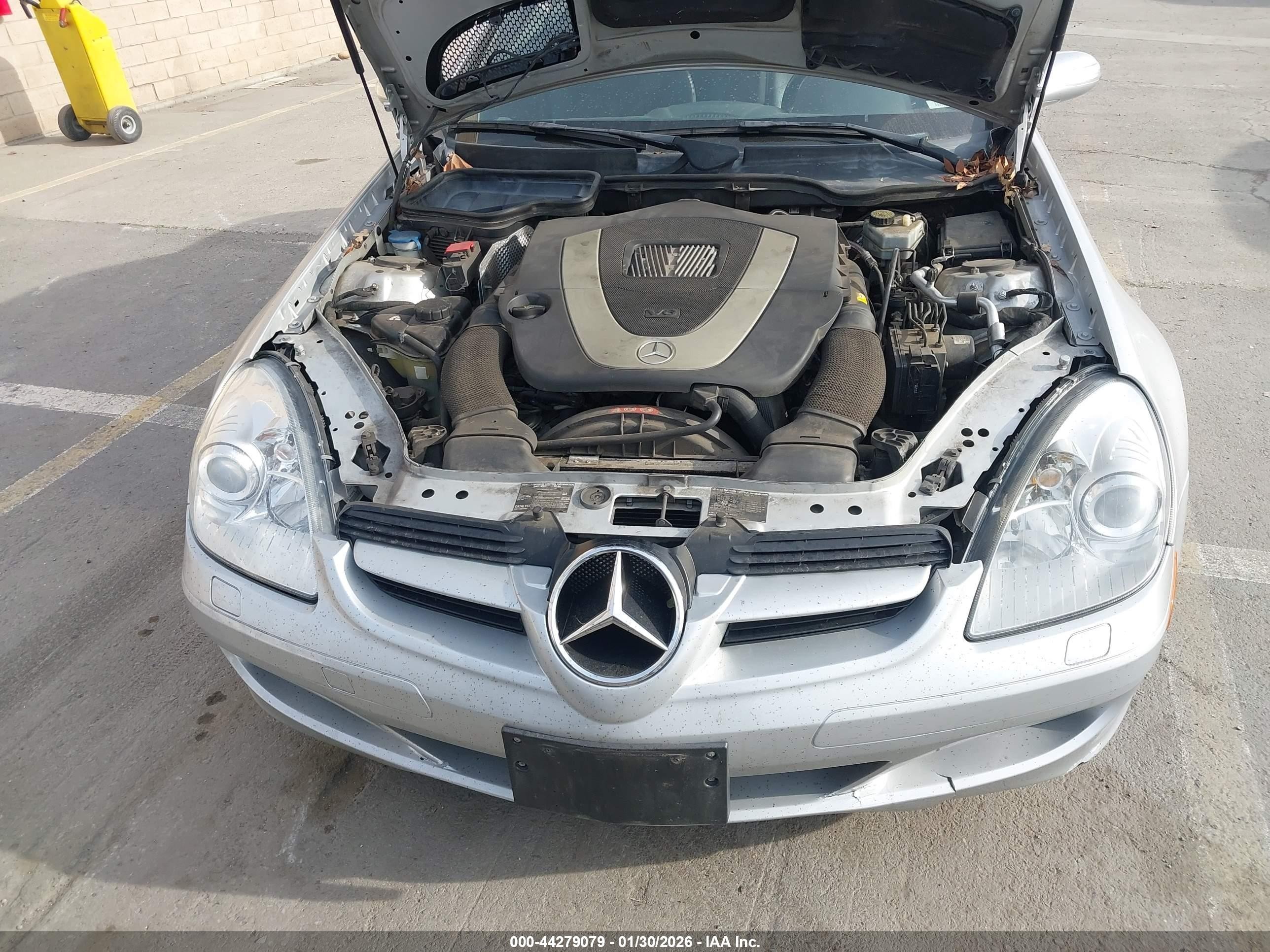 2007 Mercedes-benz Slk 280   Silver vin: WDBWK54F57F156279