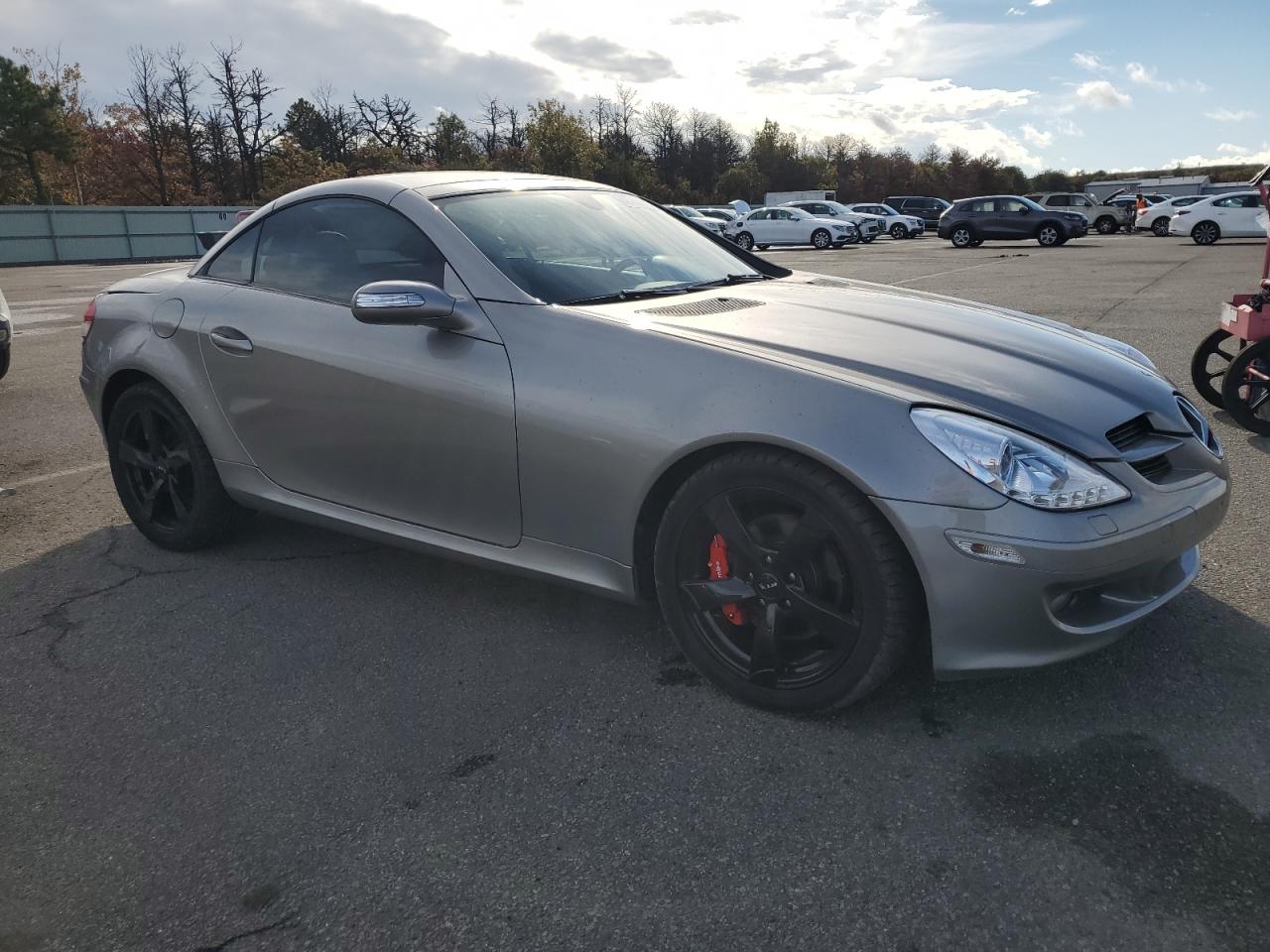 2007 Mercedes-benz Slk 280 Gray vin: WDBWK54F57F168562