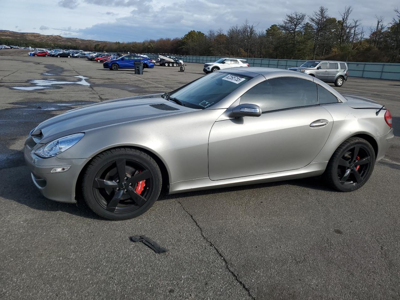 2007 Mercedes-benz Slk 280 Gray vin: WDBWK54F57F168562