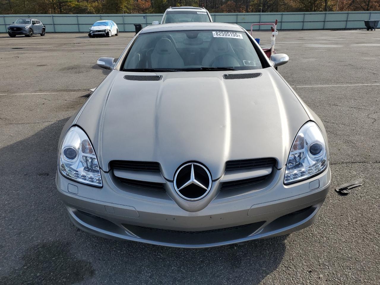 2007 Mercedes-benz Slk 280 Gray vin: WDBWK54F57F168562