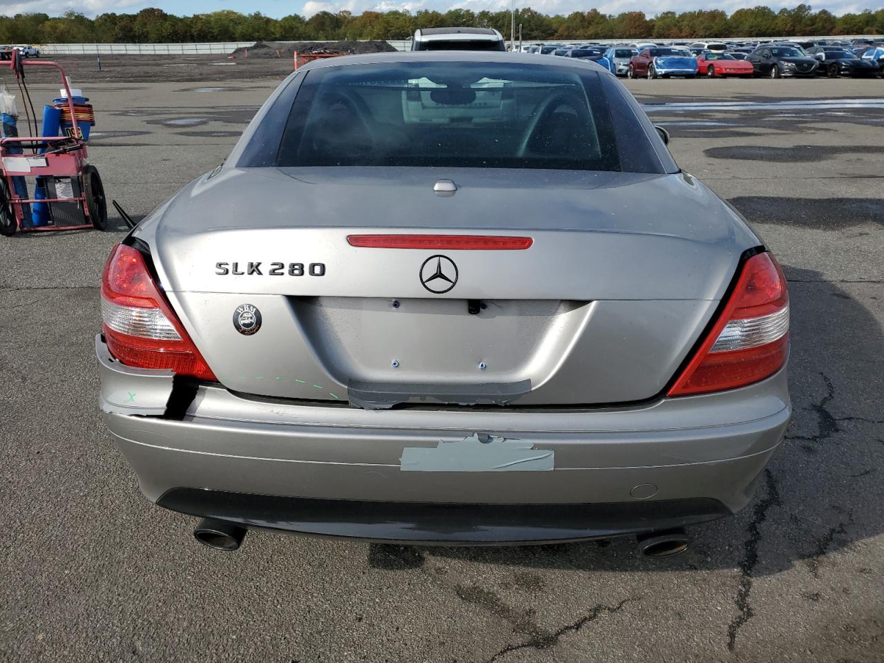 2007 Mercedes-benz Slk 280 Gray vin: WDBWK54F57F168562