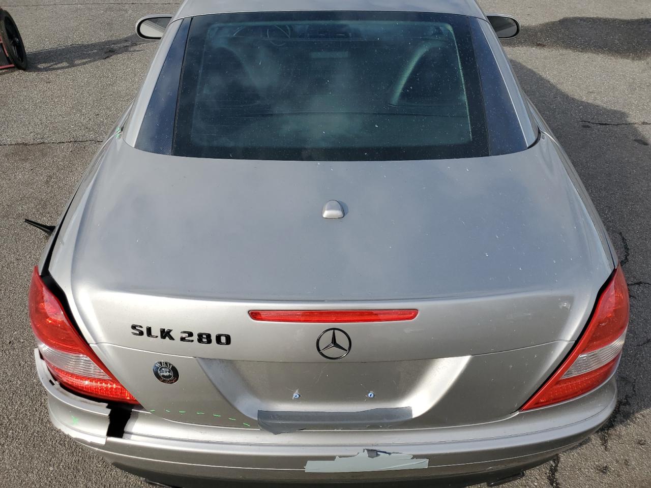 2007 Mercedes-benz Slk 280 Gray vin: WDBWK54F57F168562